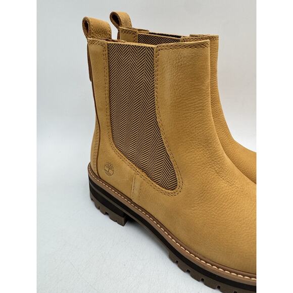 Timberland COURMAYEUR Women's NEW Chelsea Boot Wheat US Size 8.5 Medium - Picture 3 of 11